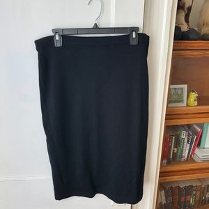 Vintage Black Knit Skirt
